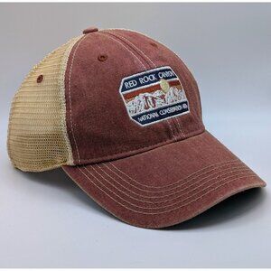 Red Rock Canyon Snapback Trucker Hat National Conservation Area Mesh Hiking Cap
